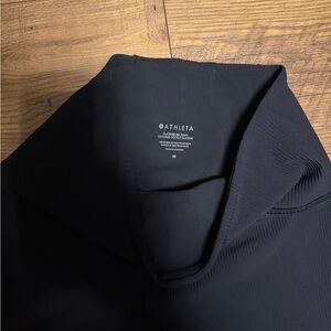 Athleta Elation Black Ribbed leggings